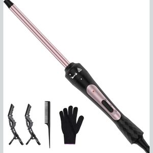 New 3/8" Curling Iron Wand with Accessories